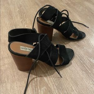 Steve Madden Lace Up Block Heel Sandals